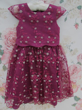 Deep Wine Pink Bridesmaid Party Occasion Dress By Heirloom John Lewis Age 3 £60