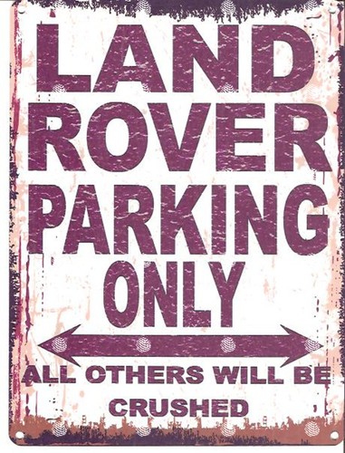 Land rover metal parking - land,