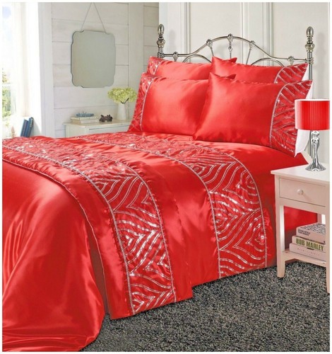 Red crystal shimmer diamante - red,