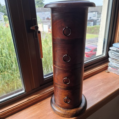 Drawers drum cylinder wooden - 4,