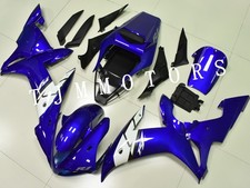 For Yamaha YZF R1 2002-2003 Blue White ABS Injection Mold Bodywork Fairing Kit
