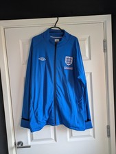England Jacket XXL Mens Vintage Tailored By Umbro Retro Anthem Jacket Navy 2XL