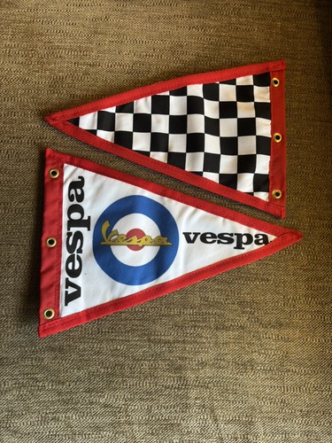 Vespa scooter pennant flag mod - pennant,