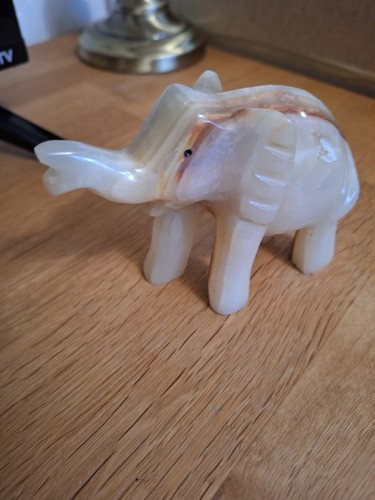 Vintage onyx marble elephant - onyx,