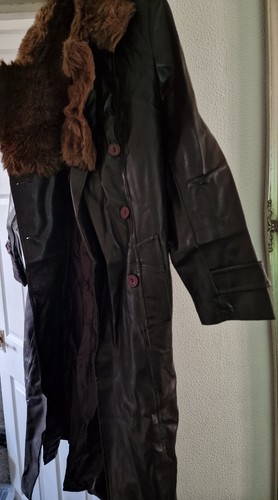 Brown pvc trent coat - brown,