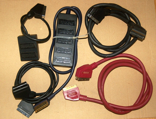 Joblot scart leads cable 2 - joblot, 5