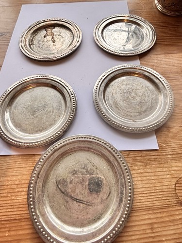 Antique coasters set 5 - set, of
