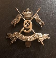 9th Queen's Royal Lancers, Cap Badge (wm)