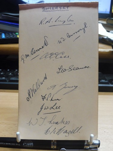 Somerset ccc 1933 signed by - ccc,
