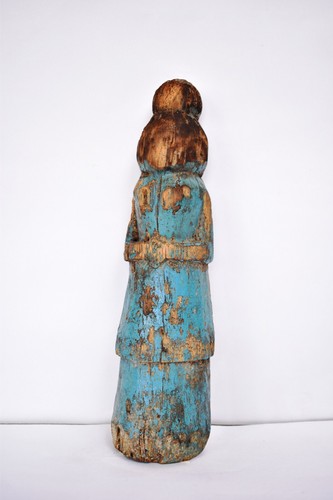 Antique wooden doll figurine - antique,