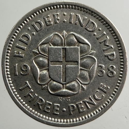 1938 george threepence - 1938,