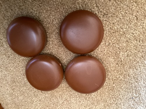 Set four brown plastic - of, 4