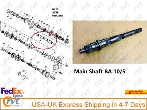 Mainshaft for jeep cherokee - for,