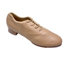 Bloch Tap Shoes Flex 11.5 N Tan Oxford Shoes Lace Up Split Sole Dance Leather