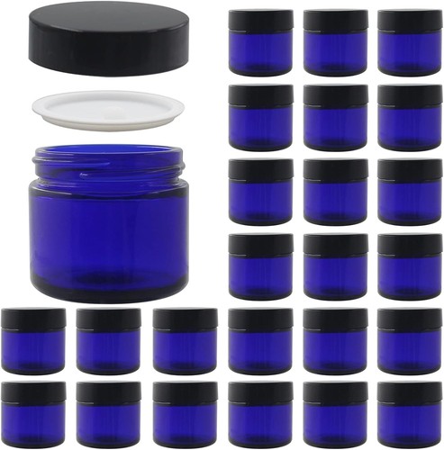 Pack round blue glass - oz,
