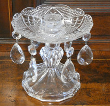 Glass lustre candelholder - 6