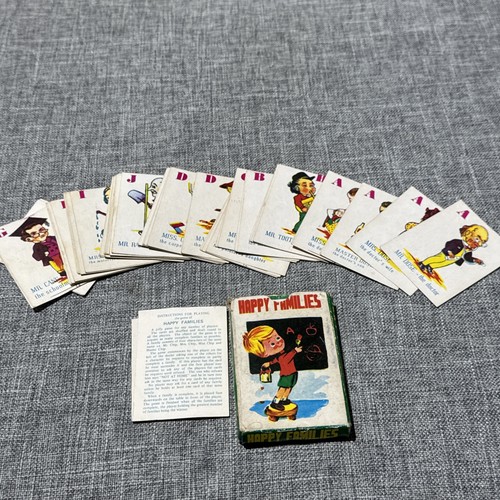 Happy families card - families,