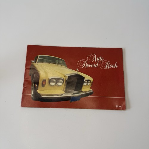 Vintage auto record book - auto,