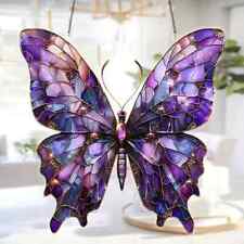 Purple Butterfly Open Wings