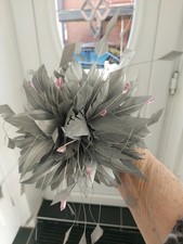 Silvery Grey Feather & Jewel
