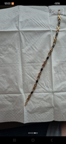 9ct gold dark blue - gold, sapphire