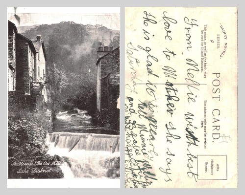 Vintage postcard ambleside - vintage,