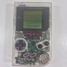 Nintendo Game Boy Console Clear Transparent With Game Fully Working !!