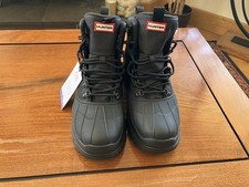 Hunter Men's Explorer Black Duck Boots UK9