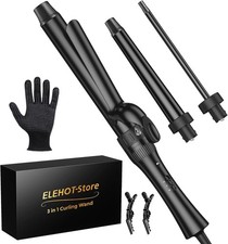 ELEHOT-Store Skinny Pencil Barrel Curling Wand Iron Tongs 10mm-32mm (P215)