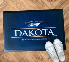 Personalised Boat Mat -  Blue