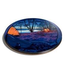 Round MDF Coaster Lakeside
