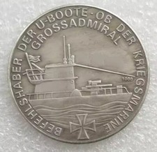 WW2 German U-boat Admiral Karl Donitz Coin Das Boot Medal World War2 UBoat