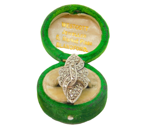 Sterling silver marcasite art - silver,