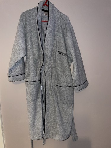 Boys grey fleece dressing gown - grey,
