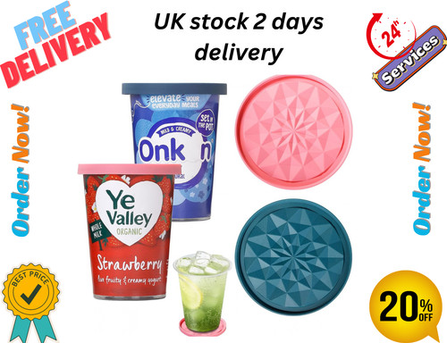 Yogurt pot lids 500g - lids, 500g,