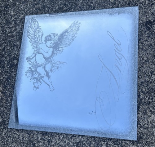 Angel hand engraved - angel,