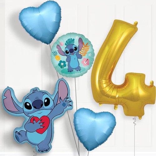 Stitch with heart 4th birthday - with,