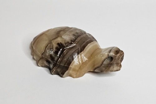 Vintage hand carved banded - 3",