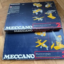 Meccano Set 2 and Set 3  1970s