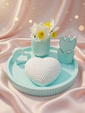 Handcrafted Jesmonite Teal &