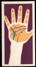 Tobacco Card, Carreras, Black Cat, PALMISTRY, 1979, Health, Fair?, #42