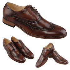 Mens Wedding Brogues Shoes Lace Up Smart Suit Brogues 6 7 8 9 10 11 12 13 14