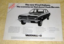 Vauxhall HC Viva E Saloon Brochure October 1975, Rare