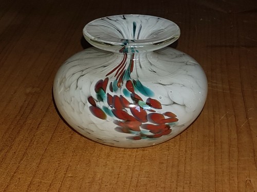 Vintage mdina squat vase - vintage,
