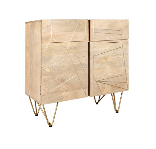 Solid light mango wood gold - light, &