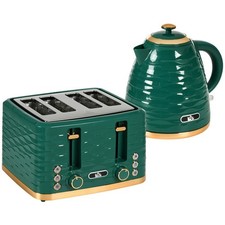 Green Kettle 4 Slice Toaster
