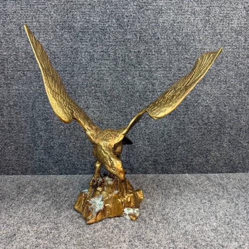 Vintage brass eagle figurine - vintage,