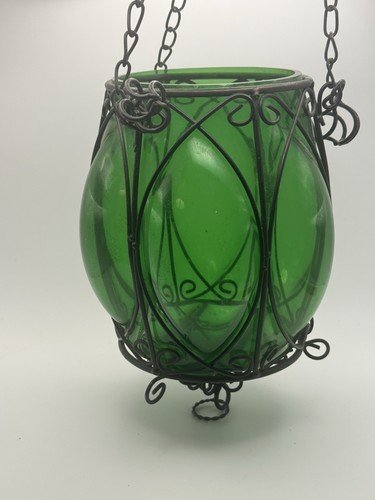 Vintage green glass - vintage, hanging