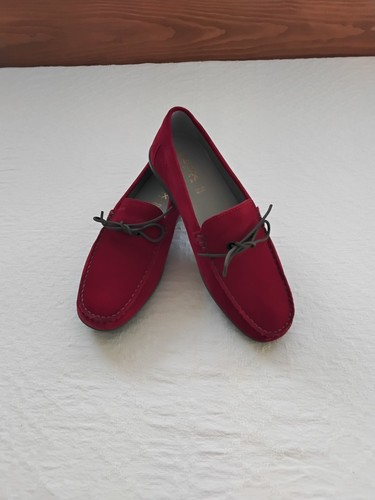 Geox cranberry red suede - geox,