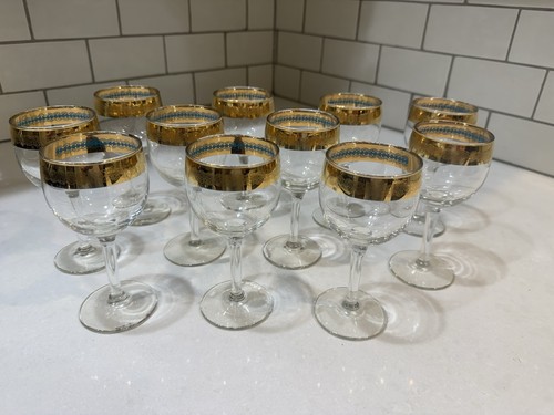 Set vintage wine glasses - set, 11
